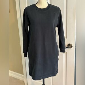 Everlane Black Sweatshirt Dress. Sz XS. Excellent condition